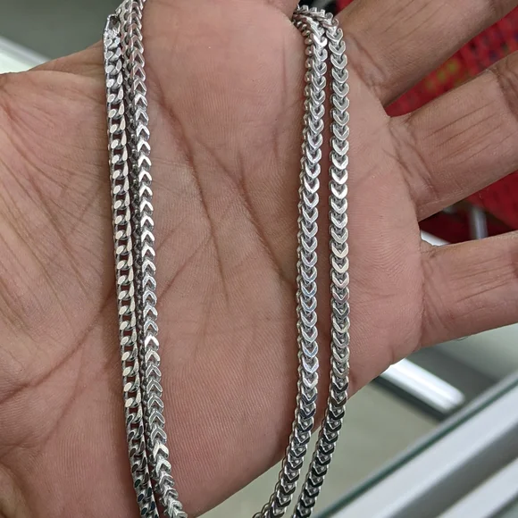 925 Sterling silver Franco chain